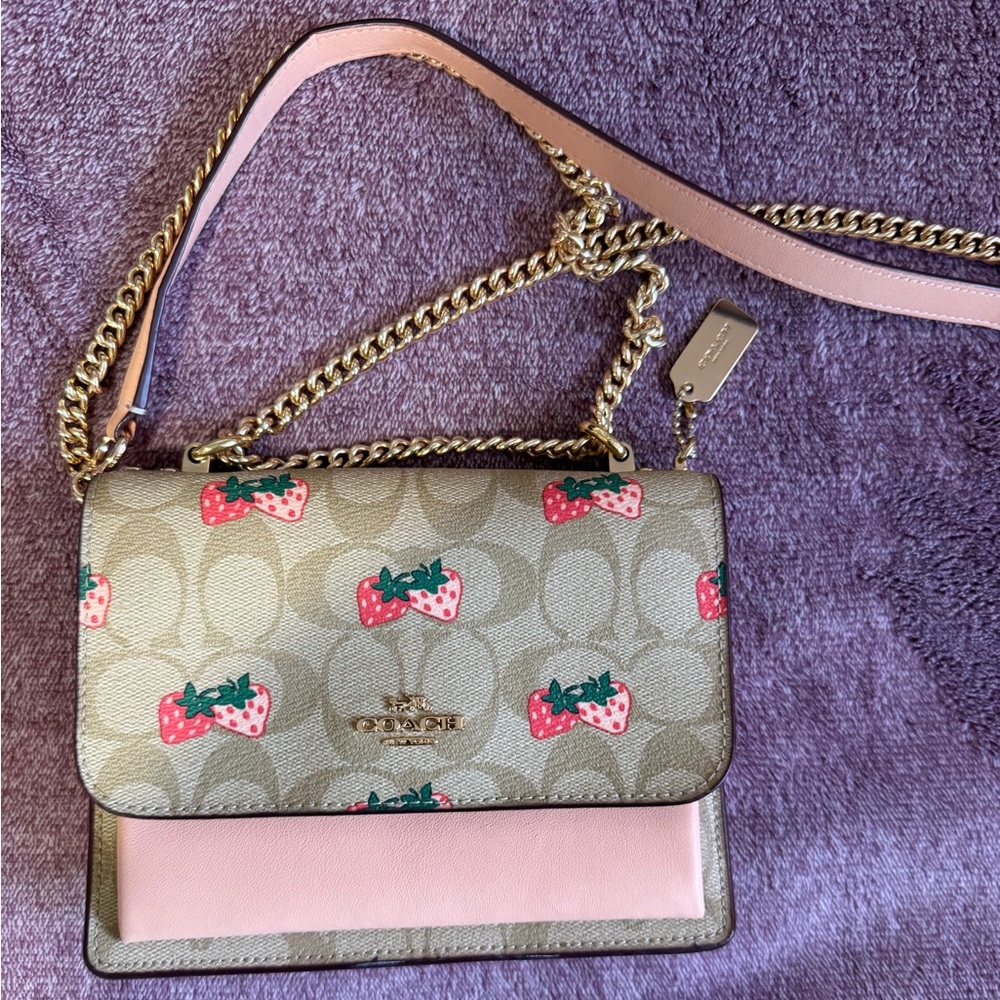 Coach Strawberry Print Klare Crossbody